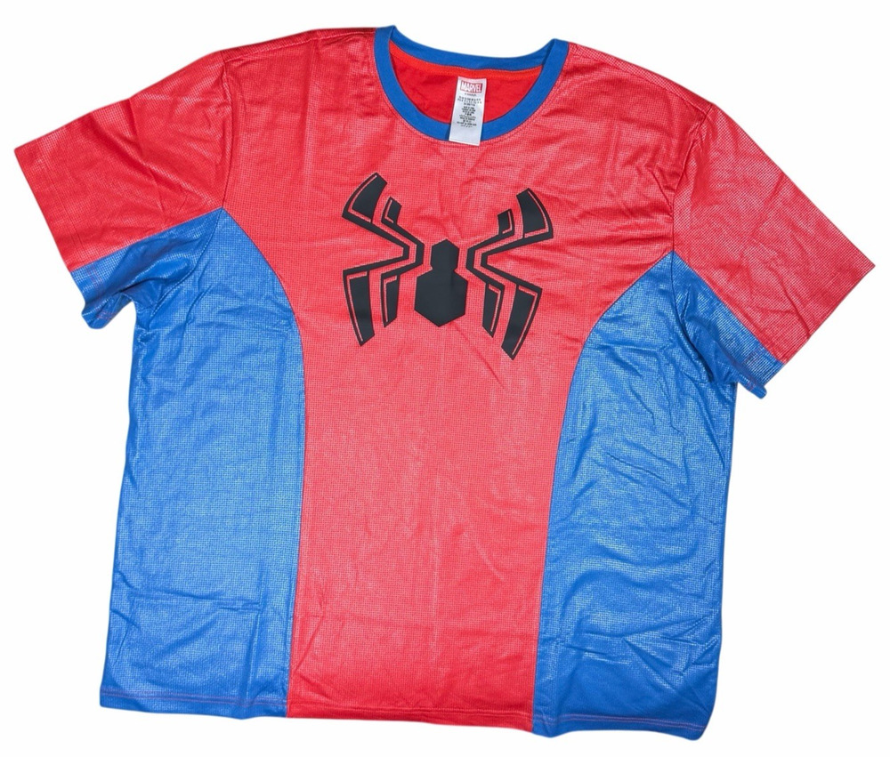 Marvel Spider-Man Costume Shirt Adult XL NWT Disney Parks Red Blue Cosplay Tee
